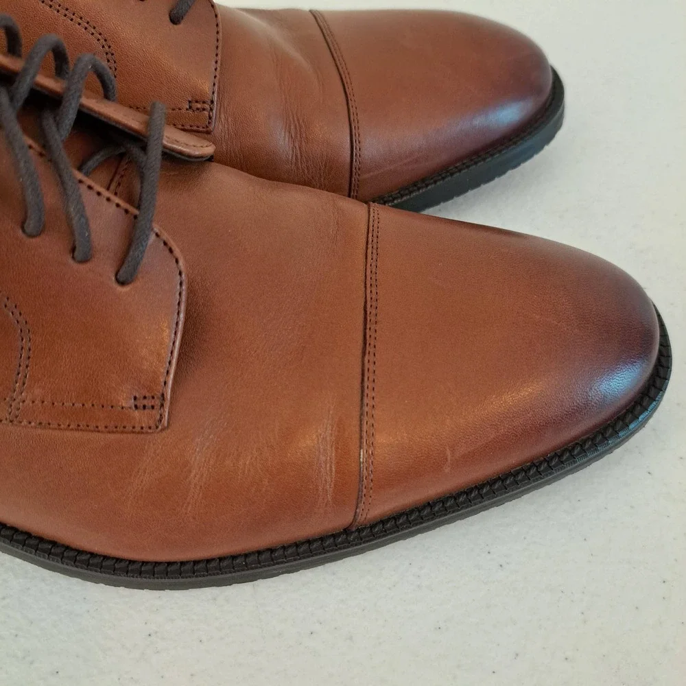 Cole Haan Grand 360 Cap Toe Oxford Mens 10.5 British Tan Leather 1267-2037